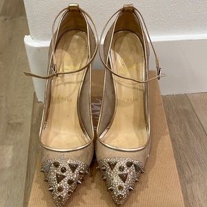 Christian Louboutian Lace Spike Heels